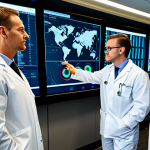Technology & Epidemiology**

"A diverse team of public health professionals collaborating in a modern data center, analyzing real-time epidemiological data displayed on large screens. Focus on the integration of technology in disease surveillance. Include advanced data visualization tools and secure data handling protocols. safe for work, appropriate content, fully clothed, professional attire, professional, perfect anatomy, natural proportions, high quality"

**