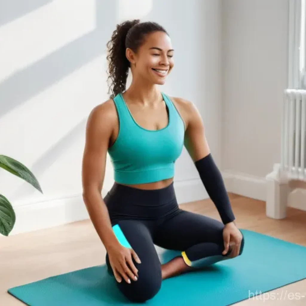 보건학과 디지털 건강 - **Prompt 1: Everyday Wellness with Wearable Tech**
    "A vibrant, eye-level shot of a person in the...