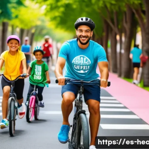 보건학과 질병 예방을 위한 정책 - A vibrant urban park scene in a Spanish-speaking Latin American city during daytime, featuring diver...