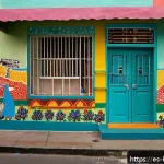 보건학과 의료 보험 - A vibrant community health clinic in a Latin American urban neighborhood, with diverse families rece...